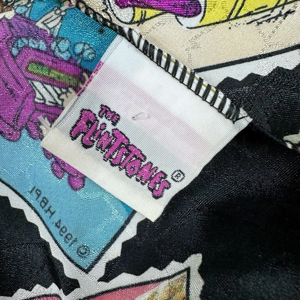 VTG The Flinstones Lot - Tie Dye Boxer Shorts Fred Barney‎ Leopard Print Scarves